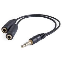Кабель мультимедийный Defender 3.5mm M to 2x3.5mm F 0.2m (4pin) Фото