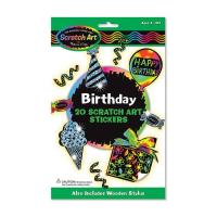 Набор для творчества Melissa&Doug Набор наклеек-царапок День рождения Фото