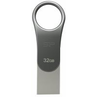 USB флеш накопитель Silicon Power 32GB Mobile C80 Silver USB 3.2 Фото