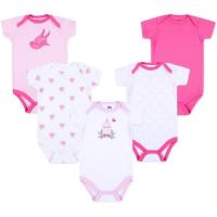 Боди детское Luvable Friends 5 шт с короткими рукавами для девочек Фото