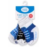 Шкарпетки Luvable Friends 3 пары нескользящие, для мальчиков Фото