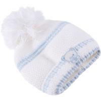 Шапка детская Luvena Fortuna теплая для мальчиков с помпоном Фото