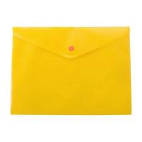 Папка - конверт Buromax А5, with a button, yellow Фото