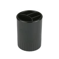 Подставка для ручек Delta by Axent Stationery glass-stand, 4 compartments, black Фото