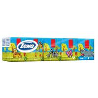 Салфетки косметические Zewa Deluxe Kids 3 шари 10 шт х 10 пачок Фото