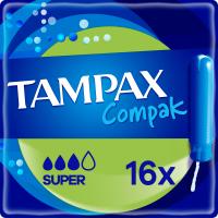 Тампони Tampax Compak Super з аплікатором 16 шт. Фото