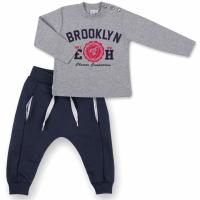Набір дитячого одягу Breeze кофта и брюки серый меланж " Brooklyn" Фото