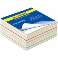 Папір для нотаток Buromax Rainbow 80х80х30мм, unglued Фото
