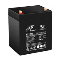 Батарея до ДБЖ Ritar AGM RT1245, 12V-4.5Ah, Black Фото