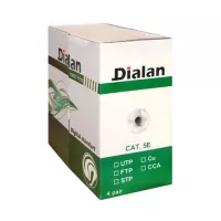 Кабель мережевий Dialan UTP 305м КПВ 4*2*0,50 [СU] cat.5e Фото
