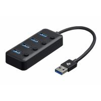 Концентратор 2E USB 2.0 to 4*USB3.0, with switch, 0.25 м Фото