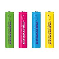 Аккумулятор Esperanza AAA 1000mAh Ni-MH * 4 mix of colors Фото