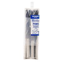 Сверло Зеніт "ПРОФІ" Р6М5 по металлу 9.0х125 мм (10 шт) Фото
