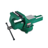 Тиски Toptul слесарные с наковальней 100мм 4" поворотные кованы Фото