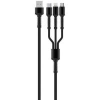 Дата кабель ColorWay USB 2.0 AM to Lightning + Micro 5P + Type-C 4.0A ( Фото