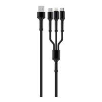 Дата кабель ColorWay USB 2.0 AM to Lightning + Micro 5P + USB-C 4.0A (2 Фото