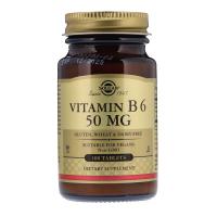 Вітамін Solgar Витамин В6, Vitamin B6, 50 мг, 100 таблеток Фото
