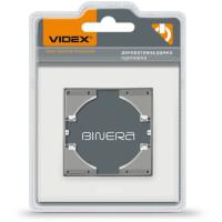 Рамка Videx BINERA біле скло одинарна Фото
