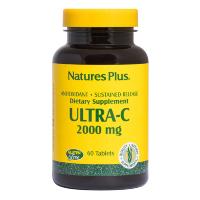 Вітамін Natures Plus Витамин С, Ultra-C, 2000 мг, Nature's Plus, 60 таб Фото