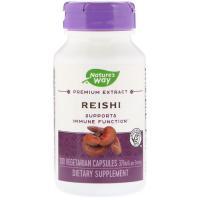 Травы Nature's Way Грибы Рейши, Reishi, Standardized, 376 mg, 100 Ка Фото