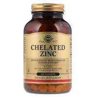 Минералы Solgar Цинк Хелат, Chelated Zinc, 250 таблеток Фото