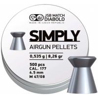 Пульки JSB Diabolo Simply 4,5 мм, 0.535 г, 500 шт/уп Фото