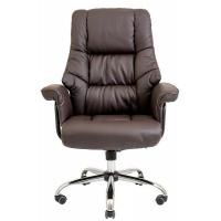 Офісне крісло Richman Конгрес хром к/з коричневий Фото