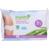 Салфетки для интимной гигиены Masmi Organic 20 шт. Фото