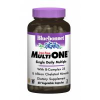 Мультивитамин Bluebonnet Nutrition Мультивитамины без железа, MultiONE, 60 гелевых к Фото
