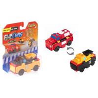 Машина Flip Cars 2 в 1 Фронтальний навантажувач і Пожежний автомобі Фото