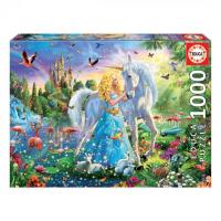 Пазл Educa Принцесса и единорог 1000 элементов Фото