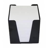 Подставка-куб для писем и бумаг КіП з білим папером 90х90х90 мм, димчастий Фото