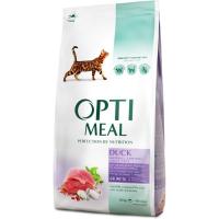 Сухой корм для кошек Optimeal с эффектом выведения шерсти – утка 10 кг Фото