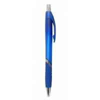 Ручка шариковая H-Tone автоматична 0,7 мм, з грипом, синя, уп. 12 шт Фото