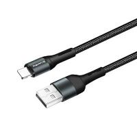 Дата кабель ColorWay USB 2.0 AM to Lightning 1.0m nylon black Фото