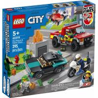 Конструктор LEGO City Пожежна рятувальна служба та поліцейське пере Фото