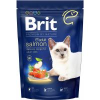 Сухий корм для кішок Brit Premium by Nature Cat Adult Salmon 1.5 кг Фото