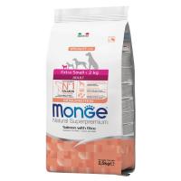 Сухий корм для собак Monge Extra Small Adult Salm/Rice зі смаком лосося 2.5 к Фото