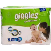Підгузки Giggles Premium Junior 11-25 кг 36 шт Фото