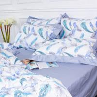 Постельное белье MirSon Satin print Elit Azure Jay 200х220 Фото
