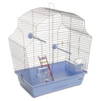 Клетка для птиц Природа "Мери" 44x54x27 см хром/светло-голубая Фото