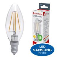 Лампочка Electrum С37 4W GL LC- 33/4F Е14 3000K Rf Elegant Фото