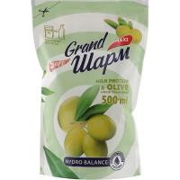 Жидкое мыло Grand Шарм Молочный протеин и олива дой-пак 500 мл Фото