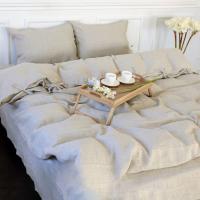 Постельное белье MirSon Лен Grey sky 200х220 Фото