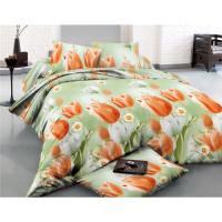 Постельное белье MirSon Сатин 22-1287-1 Tulips 160х220 Фото