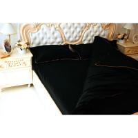 Постільна білизна MirSon Сатин Premium Corner Black Pearl 160x220 Фото