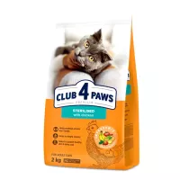 Сухий корм для кішок Club 4 Paws Преміум. Для стерилізованих 2 кг Фото