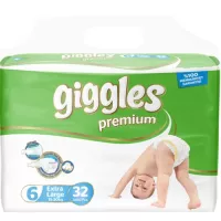 Підгузок Giggles Premium Extra Large 15-30 кг 32 шт Фото