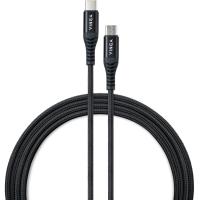 Дата кабель Vinga USB-C to USB-C 1.0m 60W Nylon Фото