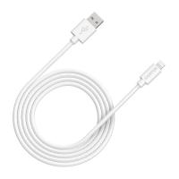 Дата кабель Canyon USB 2.0 AM to Lightning 1.0m MFI white Фото